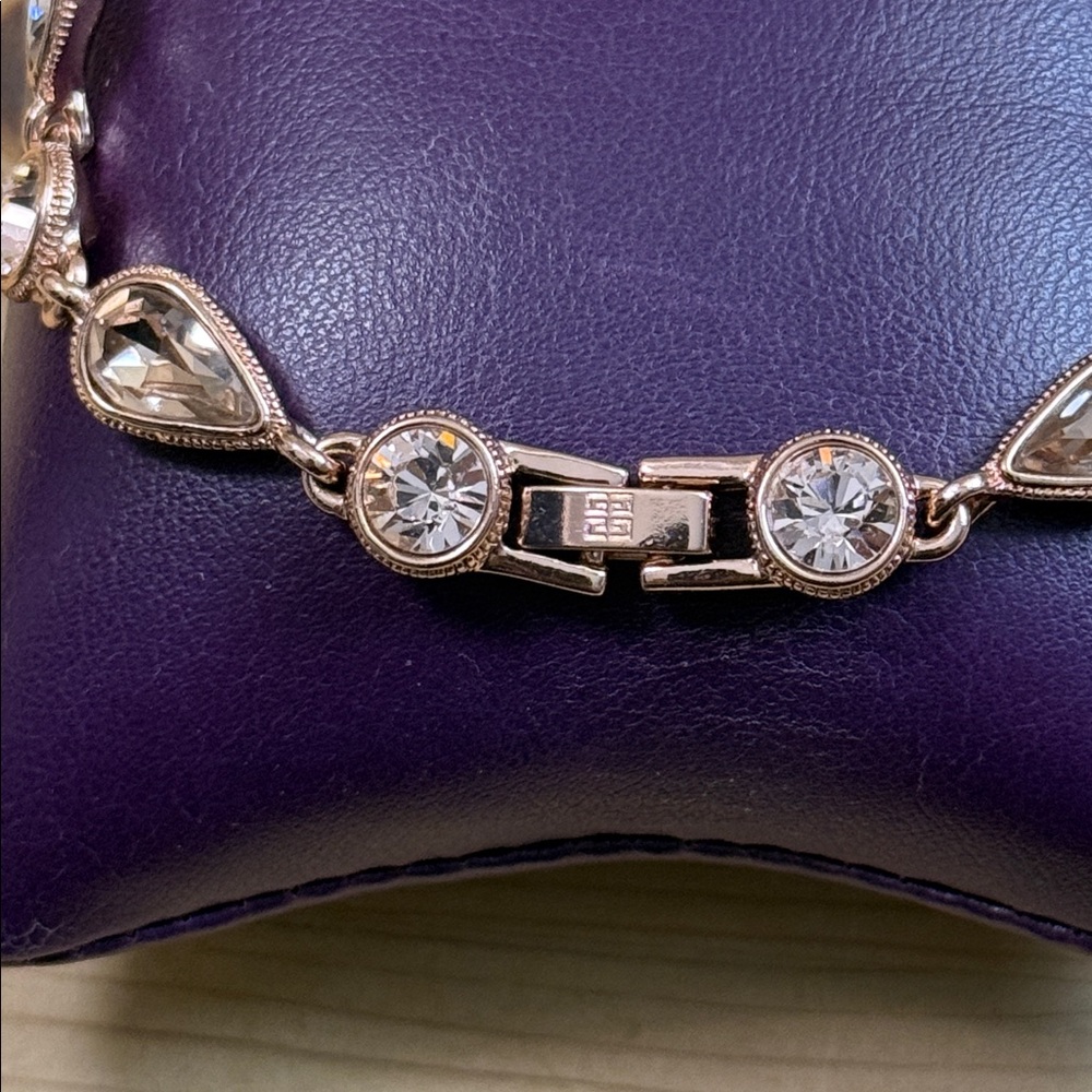 Givenchy Rose Gold Bracelet with Clear Crystals - Picture 3 of 4